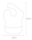 Mom Choice Waterproof Baby Bibs Set of Two Infant 6-24 Months with Pocket Washable Stain Oil and Odor Resistant